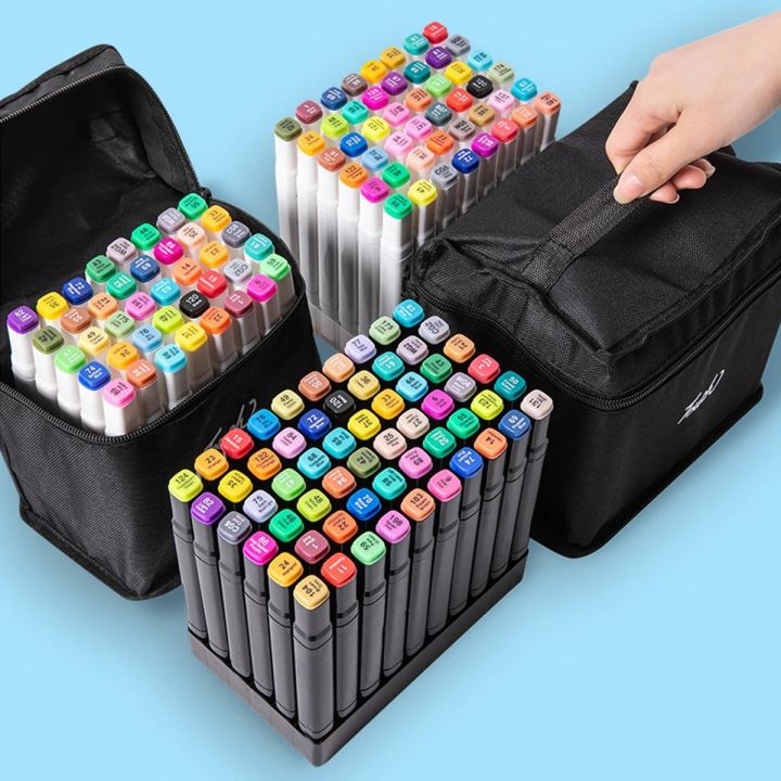 36-48-60-80-100-colors-markers-dual-brush-painting-art-marker-set-pen