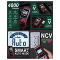 HT123 Digital Multimeter - Automatic Digital Multimeter - Smart Measurement - Electrical Tester Voltmeter Multimeter. 