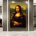 Living room prints and paintings on the walls of art, famous Mona Lisa art paintings, canvases, Leonardo da Vinci posters, classical art paintings. 