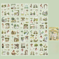 20 pcs/pack New Die-cut Sticker Book Floating Light Shallow Dream Series PET Theme Handbook Sticker Retro Girl Character Scrapbooking Stickers DIY Diary Album. 