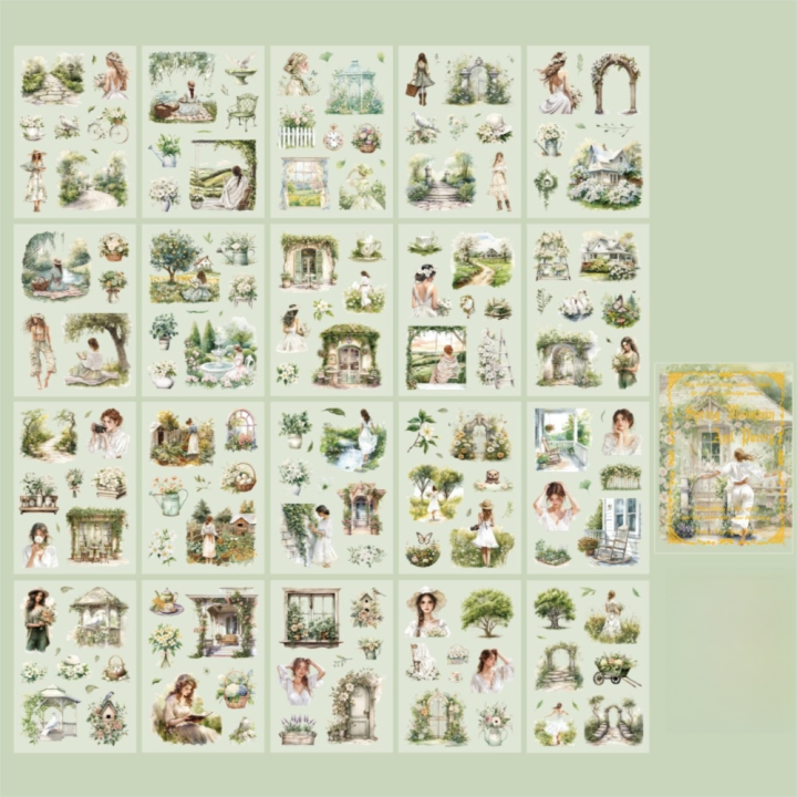20%20pcs/pack%20New%20Die-cut%20Sticker%20Book%20Floating%20Light%20Shallow%20Dream%20Series%20PET%20Theme%20Handbook%20Sticker%20Retro%20Girl%20Character%20Scrapbooking%20Stickers%20DIY%20Diary%20Album%20-%20Image%209