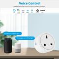 TUYA 20A UK Plug WIFI Smart Socket With Power Monitor Voice Control Timing Work with Alexa Google Smart life. 