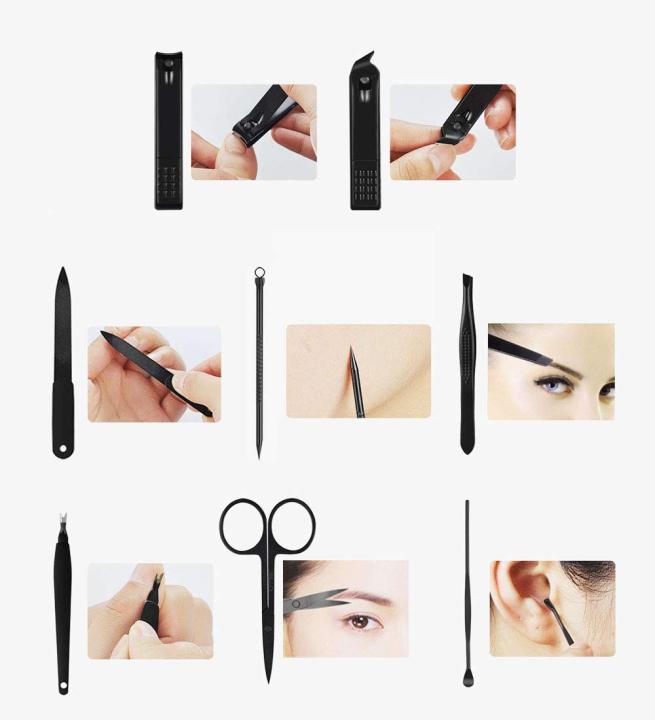 19%20IN%201%20Manicure%20Set%20Stainless%20Steel%20Pedicure%20Kit%20Nail%20Grooming%20Kit%20Travel%20Case%20Set%20Nail%20Care%20Cutter%20Trimmer%20-%20Image%207