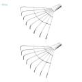 Gardening Rake Head Turf Rake Head Weeding Tool Versatile Thatch Rake Head Leaf Rake Head for Backyard Leveling Mulch Roof Flower Beds Patio. 