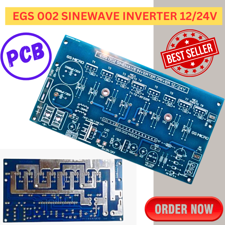 EGS002 SINE WAVE INVERTER PCB 12/24V EGS-002 INVERTER EGS 002 INVERTER ...