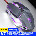 T-Wolf V7 Mechanic Gaming Mouse DPI Adjustable LED RGB Wired USB Programmable Mouse. 