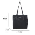 【ZOSR】Leacat Tote Bag Nylon Waterproof fashion Korean Hip hop street bag Shoulder Bag Large Capacity Sling Bag Crossbody Bag for women men. 