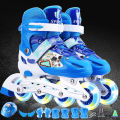 Children's The Skating Shoes Full Set Children's Skates2-3-4-5-6-7-8-9-10Adjustable Size for Boys and Girls. 