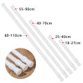 Telescopic Shower curtain rod Convenient Extendable Adjustable Telescopic pole rod 25 110cm Bathroom hanging rod for Bathroom decoration Shower curtain holder Closet organization Home improvement. 