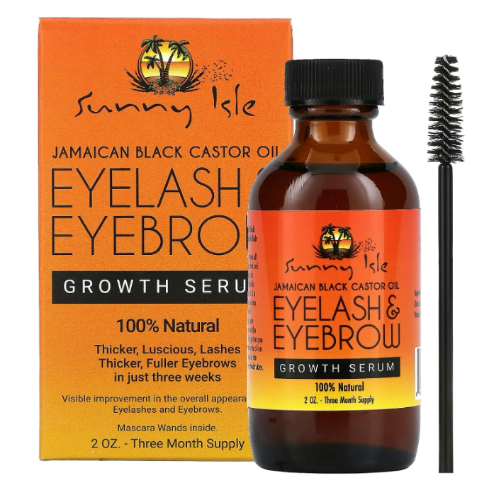 Sunny Isle Jamaican Black Castor Oil Eyelash & Eyebrow Serum - 2oz