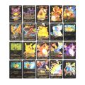 pokemon cards golden 55-110PCS Of Pokemon Gold Cards English Foil Gold Silve Letter Playing Cards Metalicas Charizard Vmax Gx Series Game CardParty Games Crafts. 