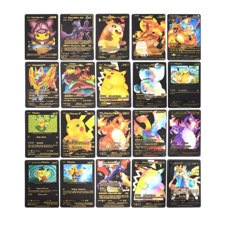 pokemon%20cards%20golden%2055-110PCS%20Of%20Pokemon%20Gold%20Cards%20English%20Foil%20Gold%20Silve%20Letter%20Playing%20Cards%20Metalicas%20Charizard%20Vmax%20Gx%20Series%20Game%20CardParty%20Games%20Crafts%20-%20Image%204