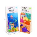 20Pages Toddlers Coloring Books Magic Paint with Water Drawing Toys Children Gouache Graffiti Picture Pocket Watercolor Bookmark. 
