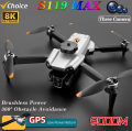 S119 Brushless Motor Obstacle Avoidance Duel Camera GPS Drone WIFI ESC 8K Camera HD FPV Aerial Photography Folding Drone. 