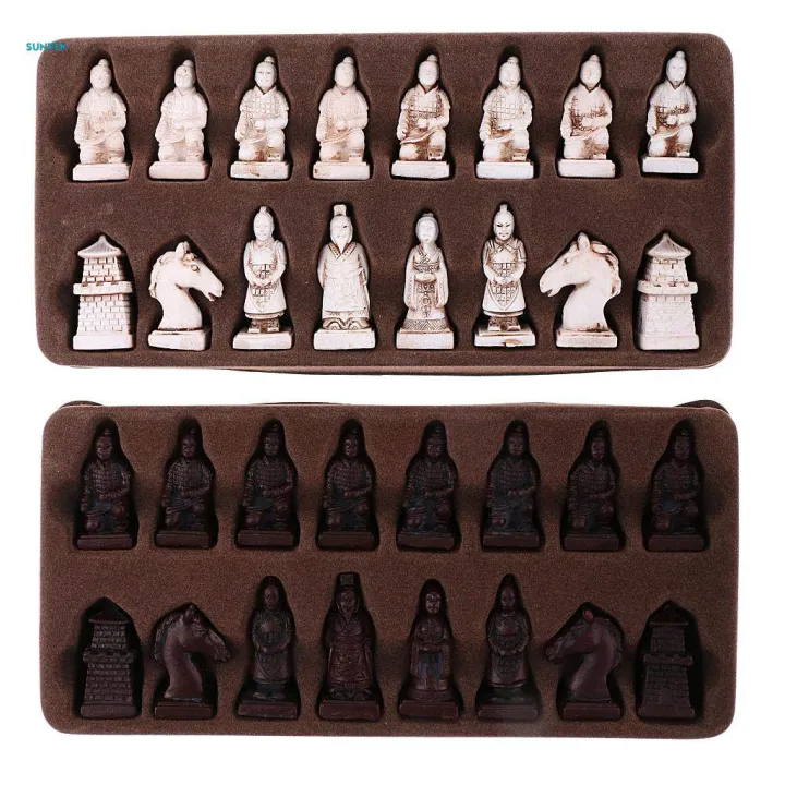 Chinese%20Chess%20Game%20w/%20Folding%20Chessboard+Terracotta%20Army%20Chess%20Pieces%20Set%20S%20-%20Image%207