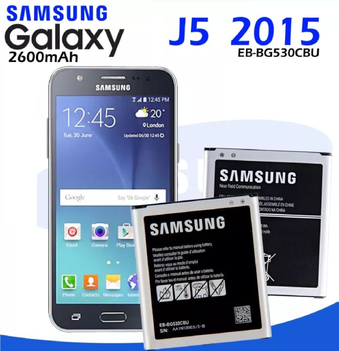 Samsung Galaxy J5 (2015) Battery SM-J500F, SM-J500G, SM-J500FN, SM-J500Y, SM-J500M, J500S, SM-J500H, SM-J5007, J5, SM-J500N0, SM-J5008 2600mAh | Model: EB-BG530BBE Manufacture