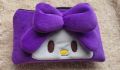 Pencil Case Pouch Plush Fluffy Cute School Stationery Makeup Pouch Hello Kitty Purple. 