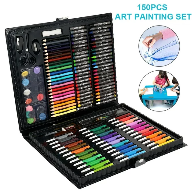 Codream 150 Piece Deluxe Art Set, Artist Drawing&Painting Set, Art Supplies with Plastic Case, Professional Art Kit for Kids, Teens and Adults