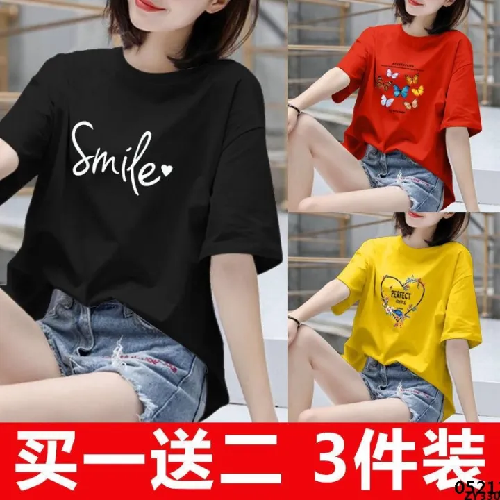 Set%20of%20two%20pieces/off%20student%20bottoming%20women's%20three%20tops%20new%20T-shirt%20T-shirt%20spring%20and%20autumn%20Korean%20version%20short-sleeved%20loose%20shirt%20leisure%20-%20Image%206