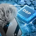 Lavalier Microphone with Live Monitoring/Audience Avoidance, Reverb Mute Noise Cancelling Mini Bluetooth Clip-On Microphone for iPhone iPad Mobile Phones. 
