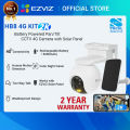Ezviz HB8 3MP KIT 4G Sim Based Come with Solar Panel Battery Powered 2K Security IP Camera Wireless Outdoor Pan & Tilt CCTV Camera | Human Motion Detection | 2-Way Talk | Color Night Vision | Weatherproof | Up to 512 GB SD Card&Cloud Storage. 
