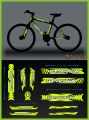 TOMAHAWK Push Bike Cycle Stickers Mountain Bike Luminous Reflective & PVC Plotter Cutting Stickers 11 Piece Full Set. 