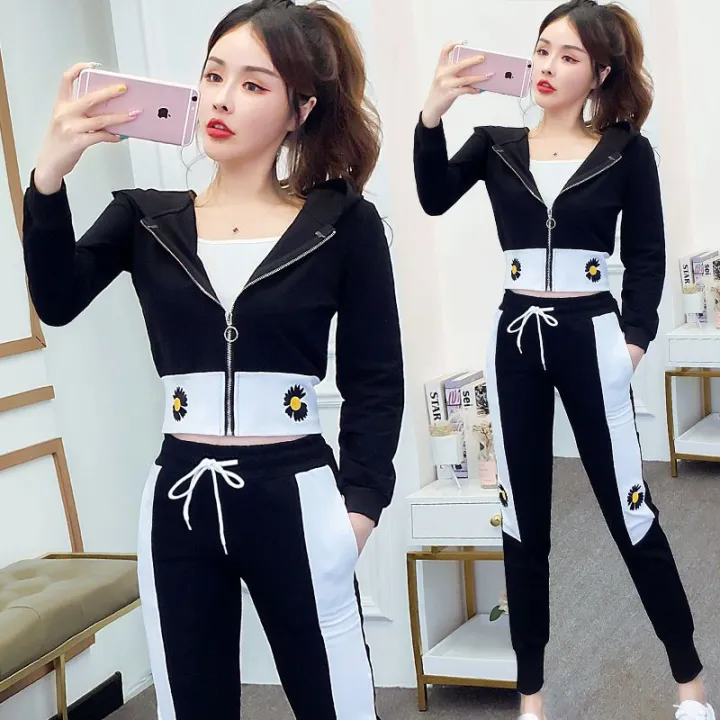 Casual%20Sportswear%20Suit%20for%20Women%20Spring%20and%20Autumn2023New%20Korean%20Style%20Fashion%20Western%20Style%20Long%20Sleeve%20Hooded%20Three-Piece%20Sweater%20Set%20-%20Image%204