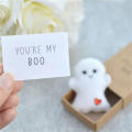 Halloween Ghost Matchboxes Mini Halloween Ghost Plush Doll Pocket Toys With Gift Cards Halloween Birthday Gifts. 