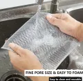 3pcs Scourer Cloth Multipurpose Wire Dishwashing Rags for Wet and Dry Non-Scratch Steel Wool Scrubber, Multi-use Kitchen Wipes, Stainless Steel Miracle Cleaning Cloths.. 