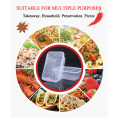 20Pcs of 750ML White PP5 Plastic Food Container | Microwavable. 