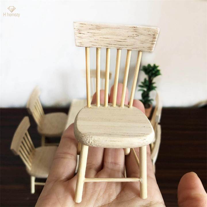 Premium%201:12%20Dolls%20House%20Miniature%20Dining%20Table%20Chair%20Set%20Pretend%20Scene%20Fairy%20Landscape%20-%20Image%204