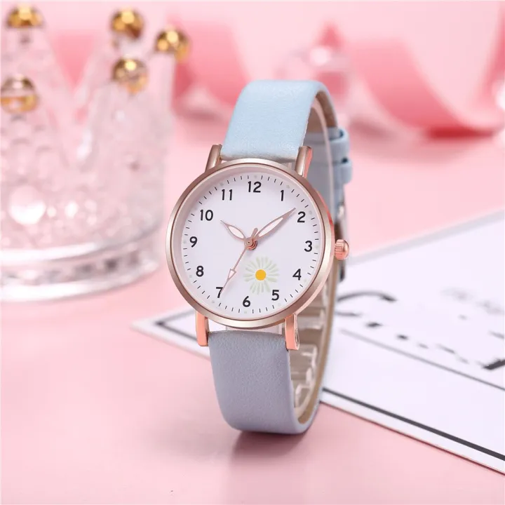 Women%20Fashion%20Casual%20Leather%20Belt%20Small%20Daisies%20Watches%20/Simple%20Ladies%20Dress%20Small%20Dial%20Quartz%20Clock%20Watches%20-%20Image%207