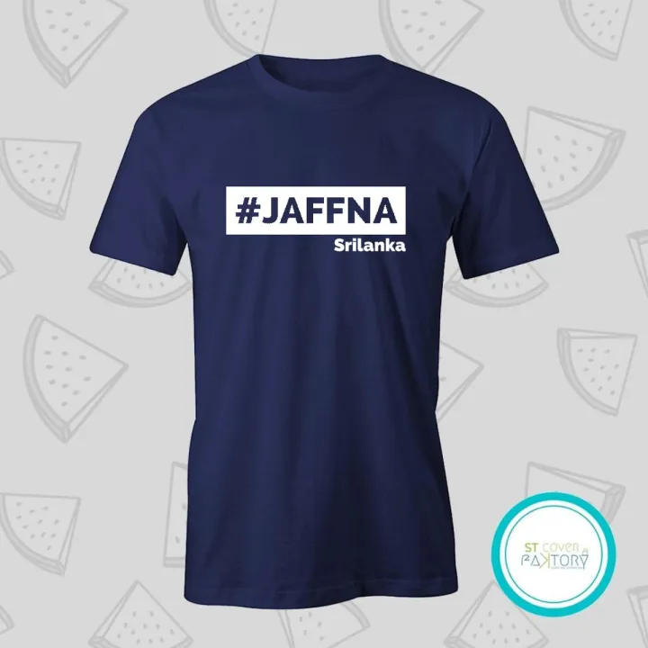 Jaffna blue Tshirt  unisex  men  women  tees  designer tees  crew neck  silver white  red  blue  black