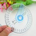 【ZIME】All Circular 10cm 360 Degree Pointer Protractor Ruler Angle Finder Random. 