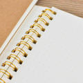 Grid dot Spiral notebook Eco-friendly Hardcover Coil bound Diary Cardboard Kraft paper Sketchbook for School Office Artistic creation Writing practice Gift option. 