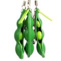 【New Arrivals】【New Arrivals】Fidget Toys Decompression Edamame Toys Pop Squishyit Peas Beans Keychain Cute Adult Toy Rubber Boys Gift. 