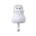 Creative cute retractable cat hook viscose strong load-bearing punch-free sucker hook on the porch wall at the door.. 