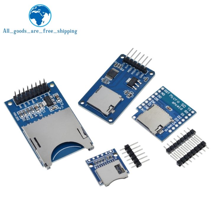 DIYTZT%20Micro%20SD%20Storage%20Expansion%20Board%20D1%20Mini%20TF%20Card%20Module%20Mini%20Micro%20SD%20TF%20Card%20Memory%20Shield%20Module%20With%20Pins%20for%20Arduino%20-%20Image%202