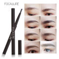 Focallure 3 Colors Eyebrow Pencil New Waterproof Easy to Wear Eye Brow Pen Natural Black Brown Gray Eye Makeup Tools. 