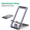 UGREEN Cell Phone Stand for Desk Adjustable Aluminum Alloy Phone Holder Dock for iPhone 14 Plus/iPhone 14 Pro Max 13 12 Pro Max Xiaomi Foldable Mobile Phone Holder Stand. 
