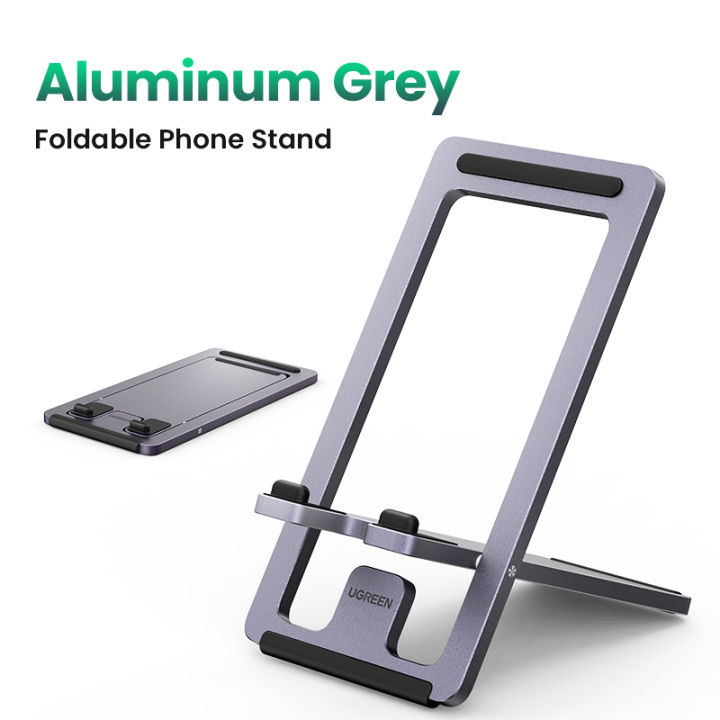UGREEN%20Cell%20Phone%20Stand%20for%20Desk%20Adjustable%20Aluminum%20Alloy%20Phone%20Holder%20Dock%20for%20iPhone%2014%20Plus/iPhone%2014%20Pro%20Max%2013%2012%20Pro%20Max%20Xiaomi%20Foldable%20Mobile%20Phone%20Holder%20Stand%20-%20Image%203