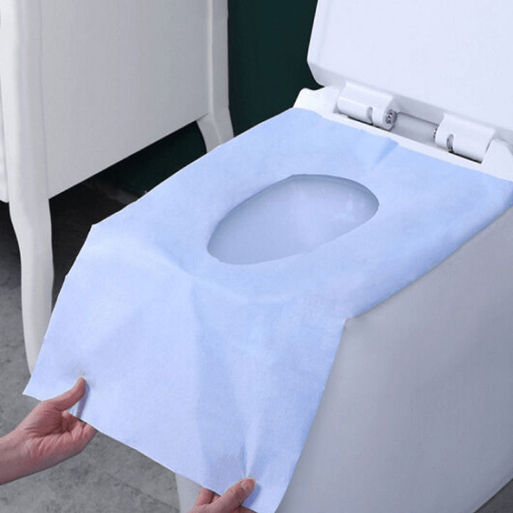 【Footprint】 10* Toilet Seat Covers Disposable For Wrapped Travel Toddlers Potty Training In Public Restrooms Toilet Liners Travel Easy Carry