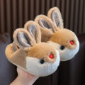2023Baby Cotton Slippers Autumn Winter Girls' Infant Children Household Non-Slip Children's Indoor Cute Wool Sleeper Men. 