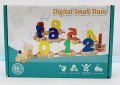 Children Wooden Digital Small Train 0-9 Number Educational Toys. 