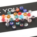 8mm 70PCS Rondelle Austria Faceted Crystal Glass Beads Loose Spacer Beads for Jewelry Making. 