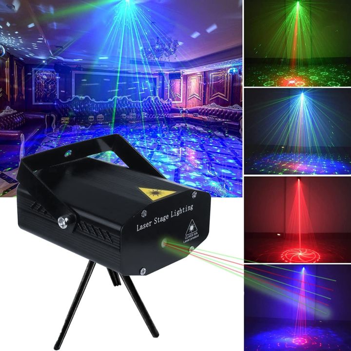 Party Mini Laser Projector Stage Lighting Sound Activated Laser Light