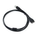 Extension To Wire 3M 5M Super Lap Cable Data Cord Sync 2.0 Male Usb Keyboard For Pc 1.5M Speed Cable Extender Usb Female(Black_3M). 