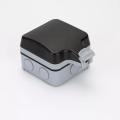 IP66 13A Weatherproof outdoor/ground floor socket enclosure with plug/ receptacle. 
