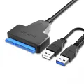 SATA to USB2.0 Cable Adapter UP To 6 Gbps 7+15/22 pin For Support 2.5 Inch External SSD HDD Hard Drive Sata III SATA 3. 