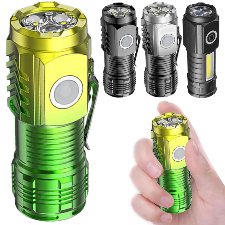 Mini%20LED%20Flashlight%203LED%20Ultra%20Strong%20Light%20Flash%20Light%20Portable%20USB%20Rechargeable%20Built-in%20Battery%20with%20Pen%20Clip%20and%20Tail%20Magnet%20-%20Image%203